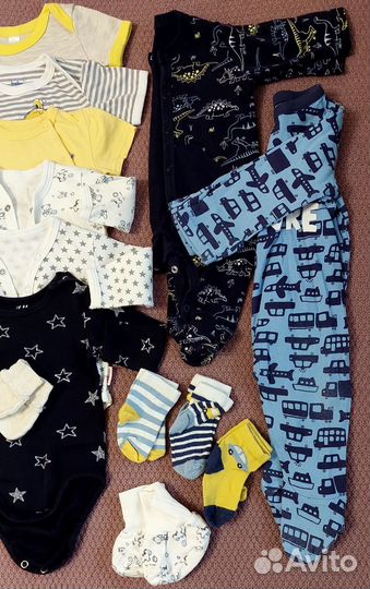 Пакет вещей для мальчика 0-3мес