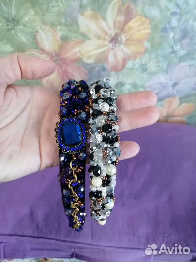 Ободок для волос ручной работы