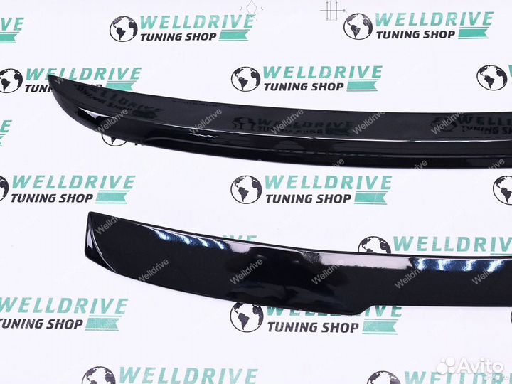 Спойлер и козырек BMW 5 E60 стиль M5 стиль черный