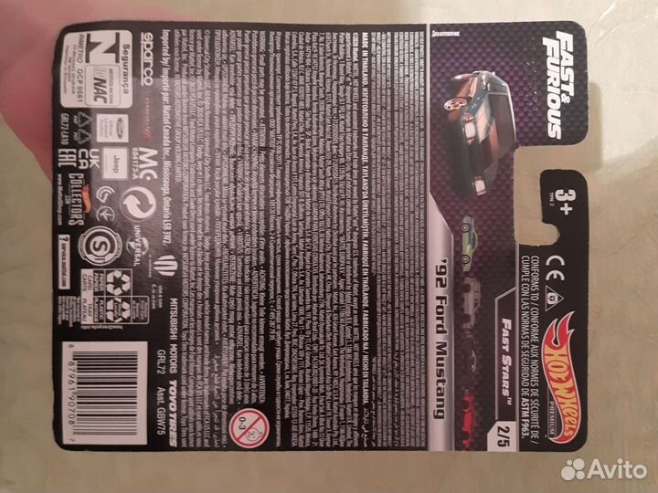 Hot Wheels машинки премиум '92 Ford Mustang