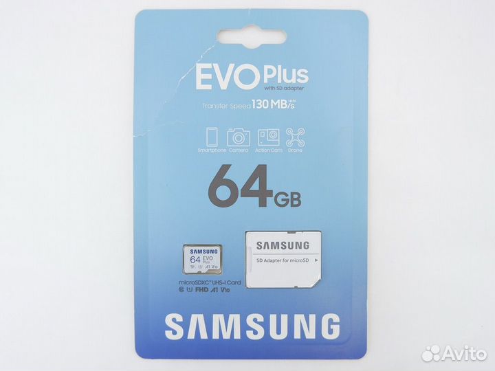 Карта памяти Samsung EVO Plus 64GB