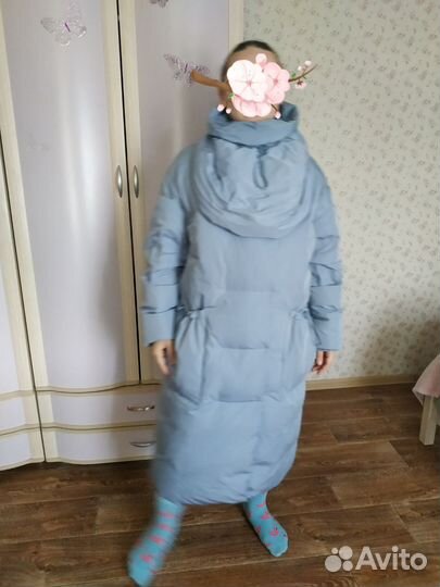 Пуховик зимний женский оверсайз