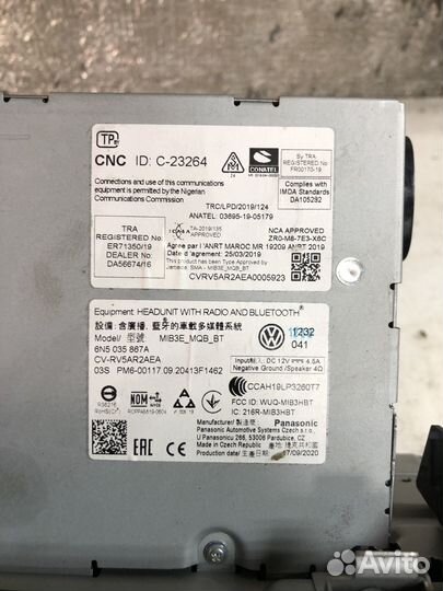 Штатная магнитола Volkswagen Polo 6