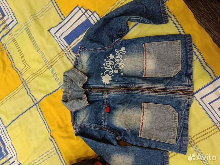 Джинсовая куртка для мальчика 3 -4 -5 лет