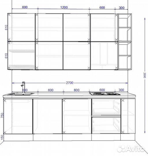 Встроенная кухня от производителя