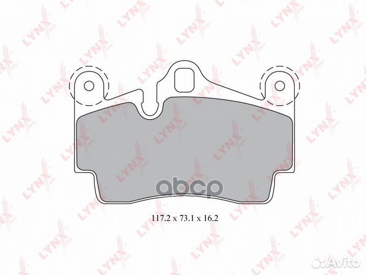 Колодки тормозные дисковые зад BD8007 lynxauto