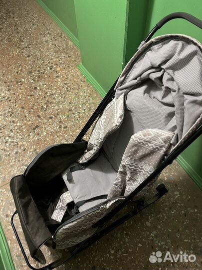 Санки коляска с колесами