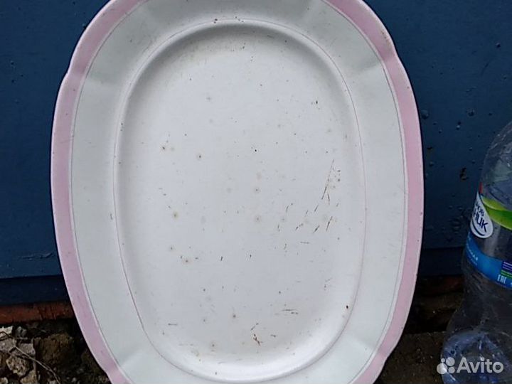 Блюдо фарфор Кузнецов