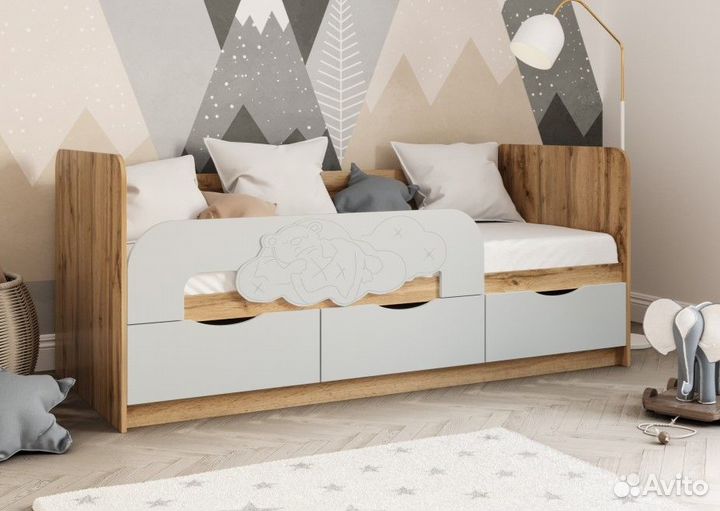 Детская кровать Мишки