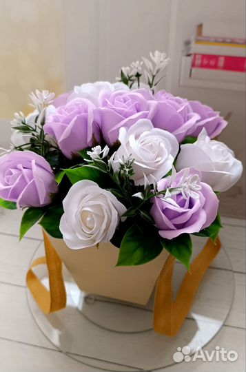 Букет из мыльных цветов