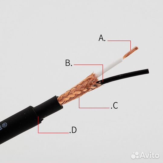 Кабель jack 3.5 2 RCA hifi 1.5м