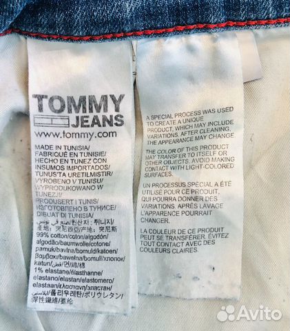 Джинсовые шорты Tommy Hilfiger, оригинал
