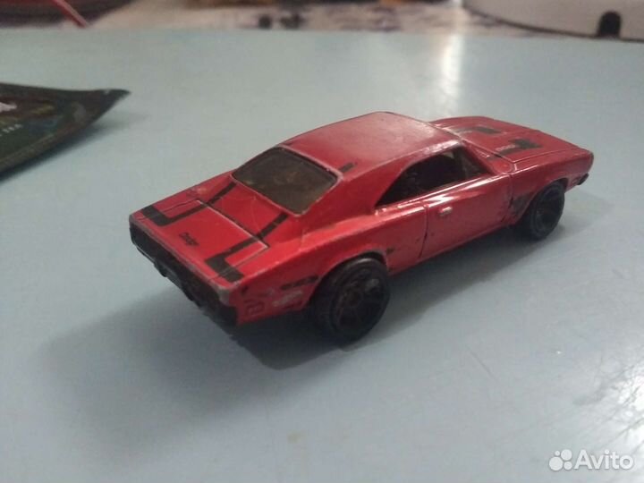 Red Dodge Charger 69 Made in Malaysia Mattel 2014