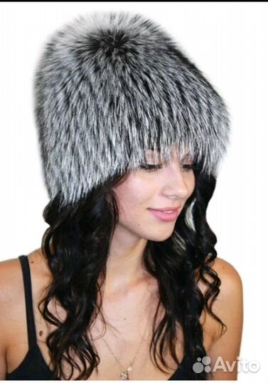 Шапка меховая из чернобурки