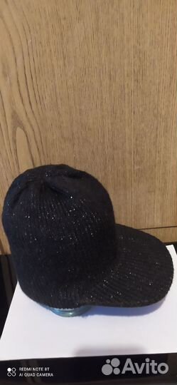 Шапка женская вязаная черная