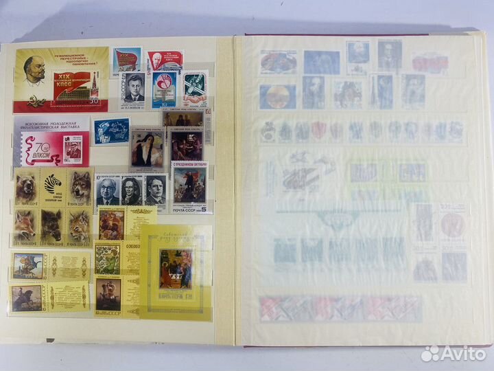 Альбом с почтовыми марками 1985 -1988 гг СССР