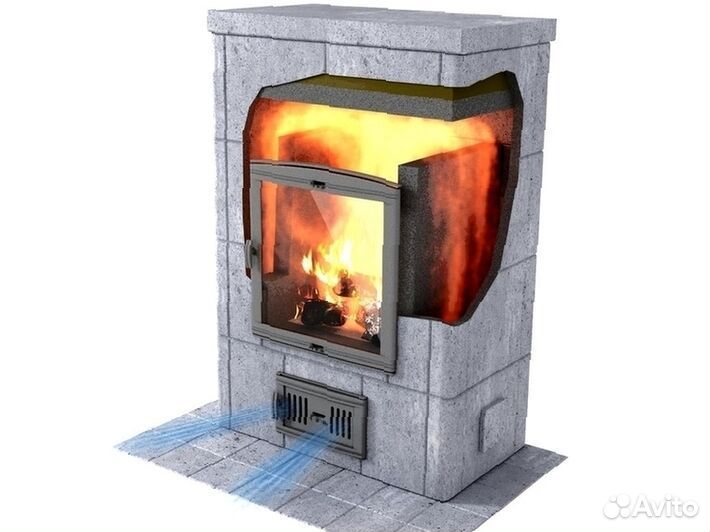 Камин талькомагнезит