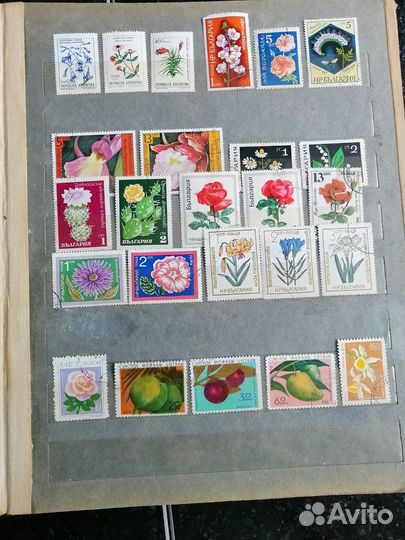 Марки почтовые иностранные,флора и фауна