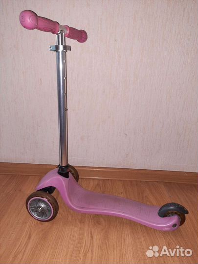Самокат детский трехколесный с сиденьем