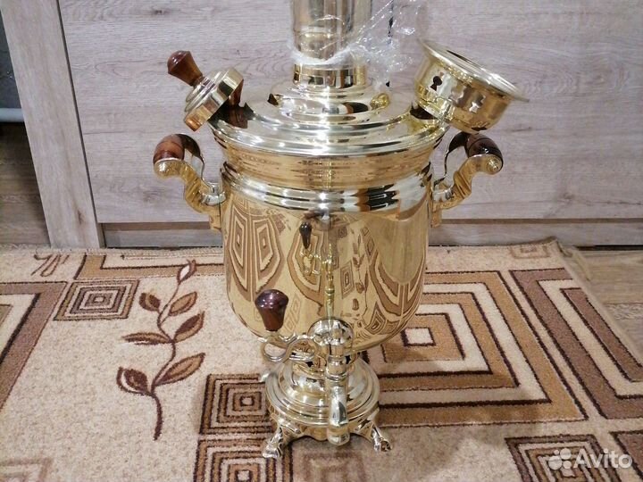 Самовар дровяной угольный 5 литров