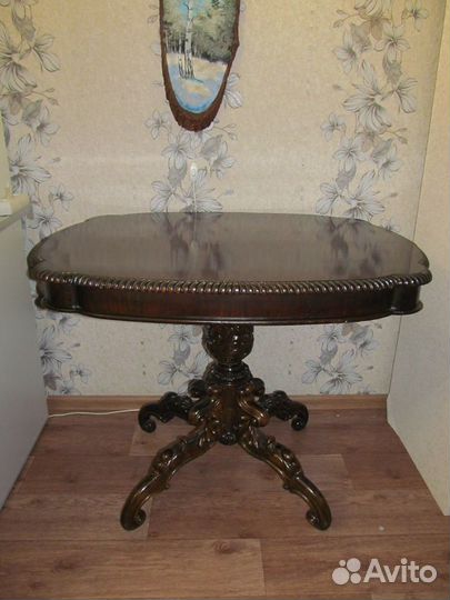 Стол раритет + стеклянный фотонегатив