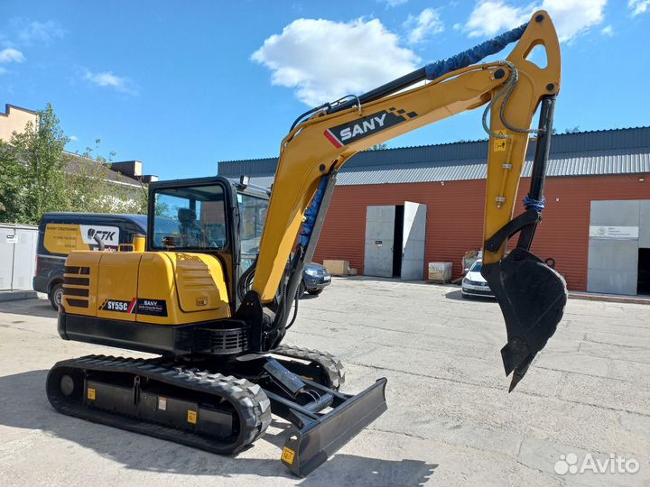 Мини-экскаватор Sany SY55C, 2024