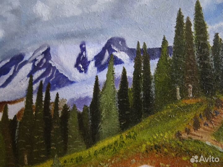 Картина маслом горы