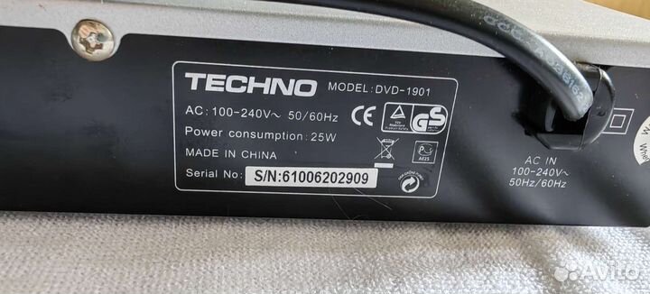 DVD плеер Techno 1901