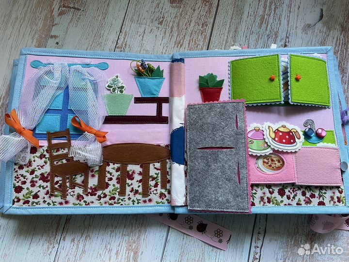 Развивающая книга из фетра