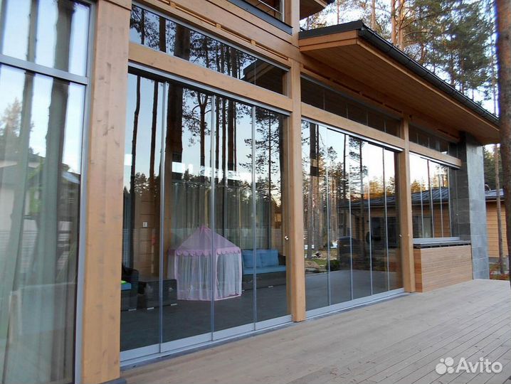 Безрамное остекление