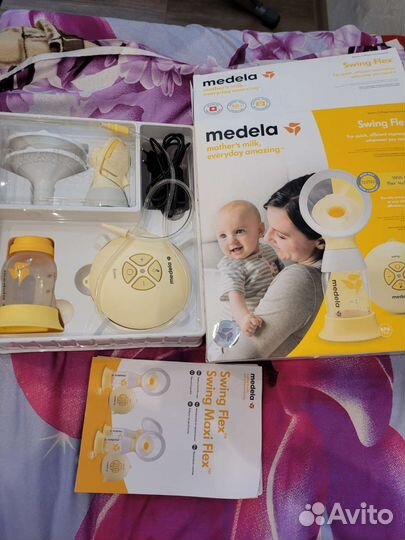 Молокоотсос medela swing flex электрический