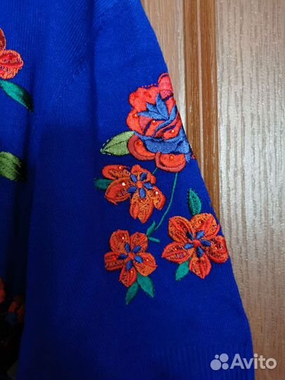 Кофта женская американка р 50 новая, вышивка