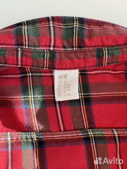 H&M новогодний костюм для мальчика р-р 86