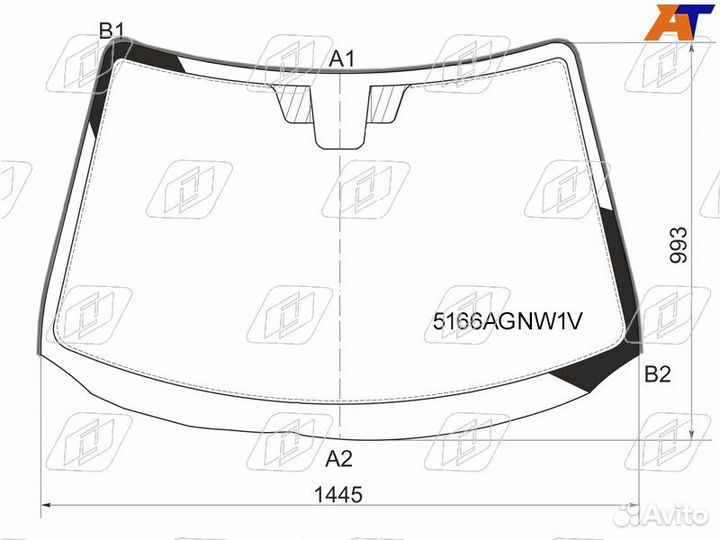 Лобовое стекло на Mazda 3 03-09г