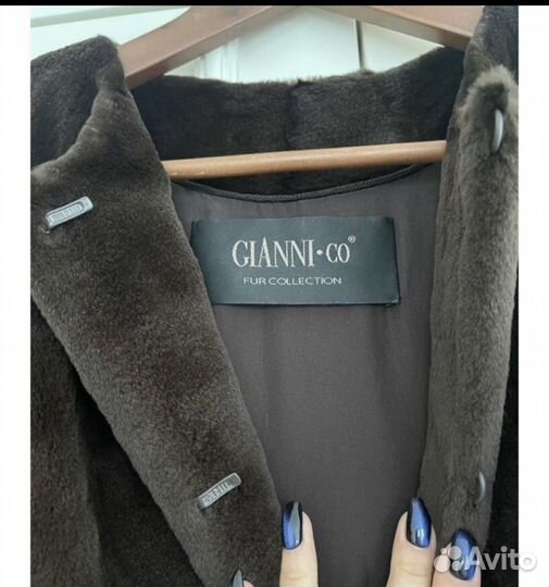 Шуба стриженная норка Giannico Италия 44