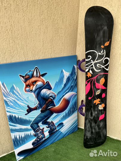 Сноуборд 146 Nidecker и крепления