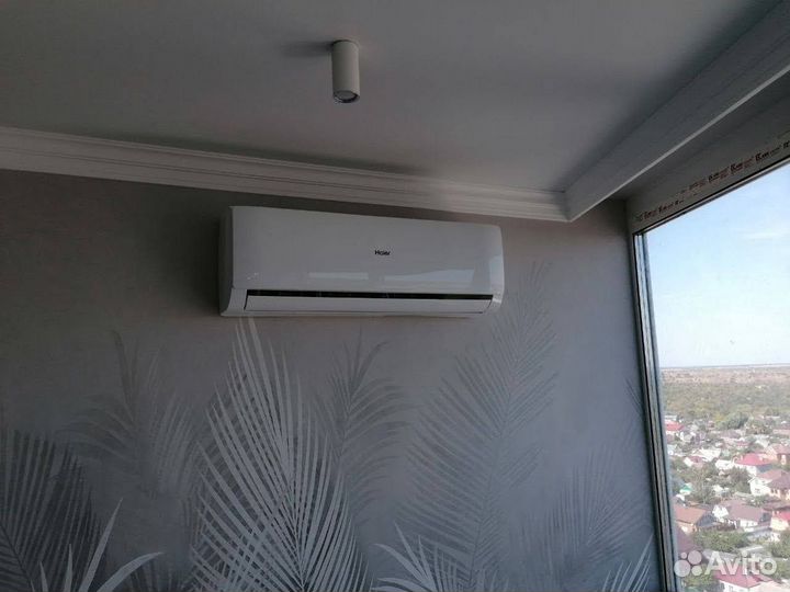 Монтаж кондиционеров, закладка коммуникации