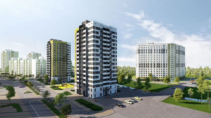 3-к. квартира, 76,4 м², 9/16 эт.