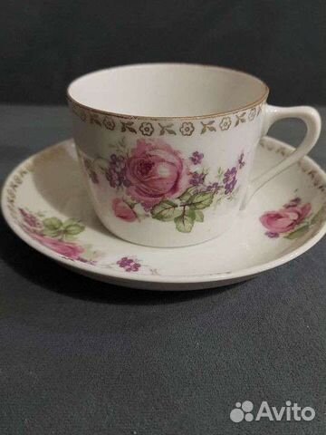 Чайная пара Мальва.ссср. Барановка. И Кузнецов