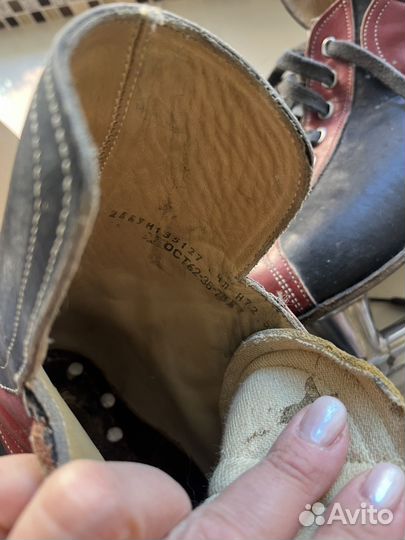 Коньки винтажные СССР Скороход Ленинград 25 см