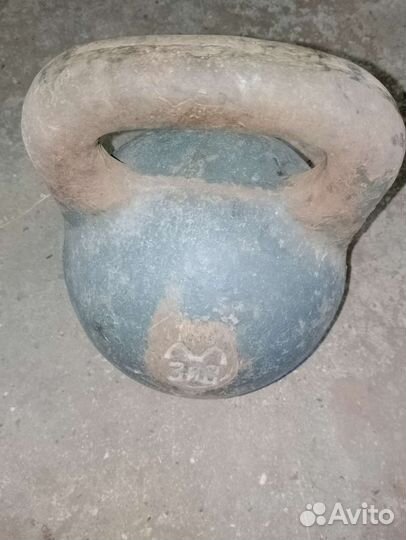 Гиря 32 кг СССР мзив