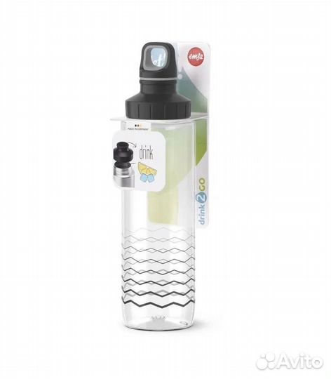 Бутылка для воды Emsa Drink2Go F3030800, 0.7л, сер