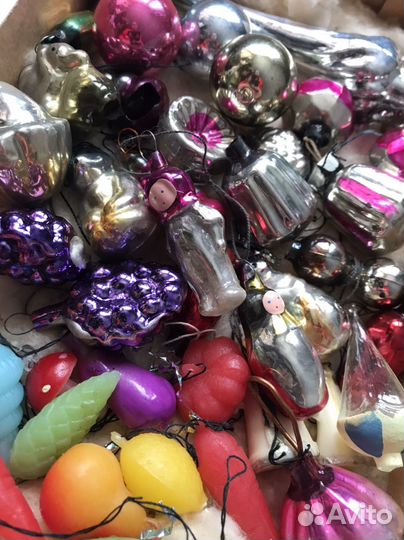 Елочные украшения Малютка с елкой СССР