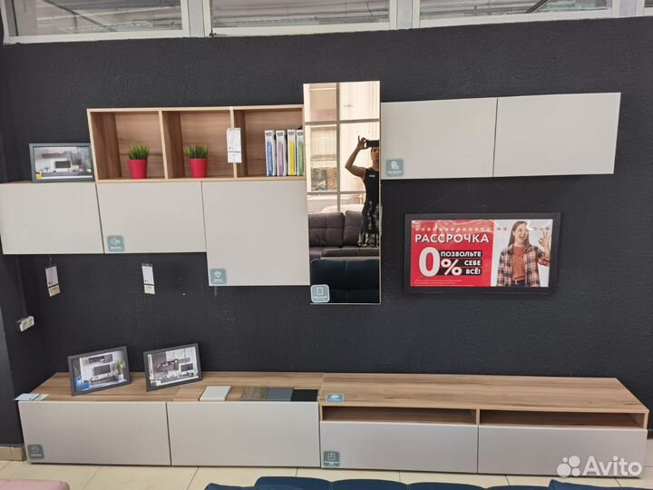 Модульная стенка-гостиная Квадро в наличии