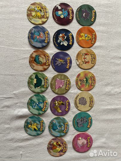 Фишки сотки кэпсы Pokemon покемоны