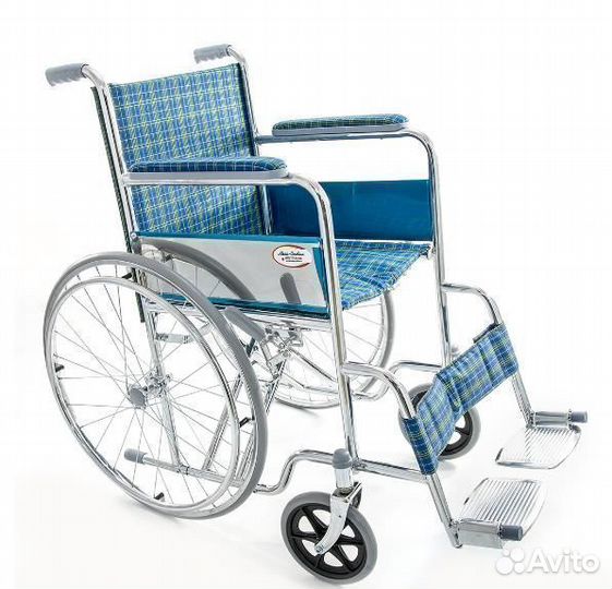 Кресло-коляска инвалидная с литыми колесами FS874