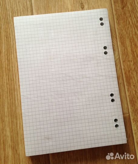Бумага, сменный блок для тетради на кольцах