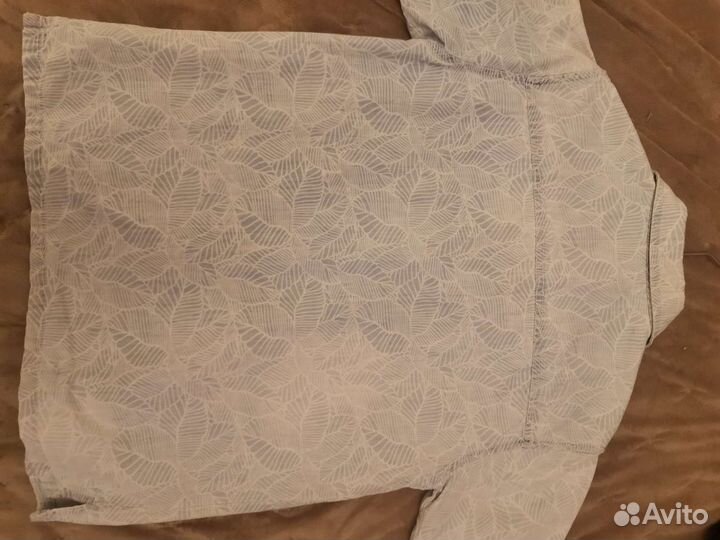 Джинсовая рубашка zara тонкая для мальчика
