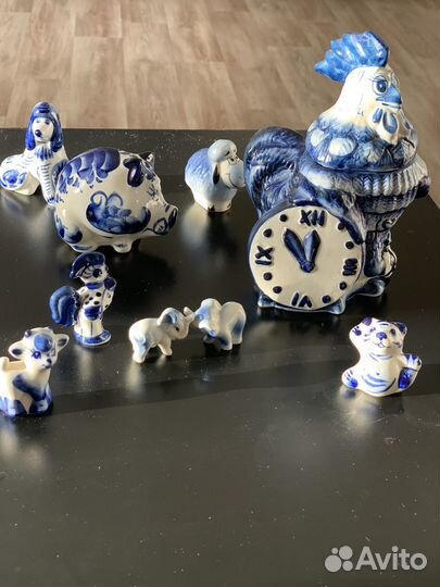 Фигурки Гжель - за штуку от: