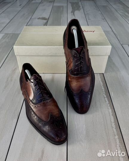 Туфли мужские Brioni коричневые 41 размер